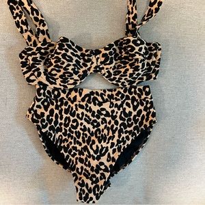 Montce Leopard Print Retro Bikini